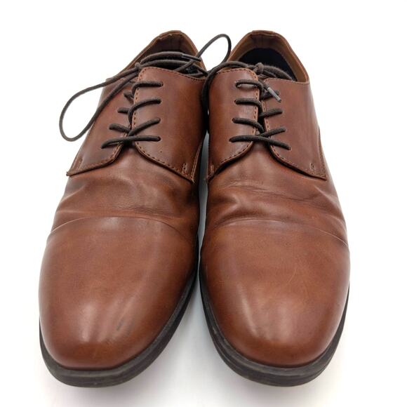 Call It Spring Derby Mens Leather Formal Shoes Lace-Up Brown Size US9 EU42 - Picture 2 of 10